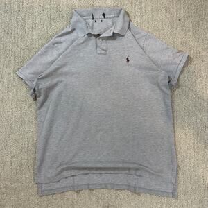 Gray Y2K Style Polo Ralph Lauren Polo Shirt